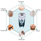 VGR V - 700 3W 4 in 1 Electric Hair Remover, Plug Type: EU Plug - British D'sire