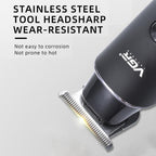 VGR V - 937 LED Digital Display Salon USB Electric Hair Clipper(Black) - British D'sire