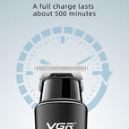 VGR V - 937 LED Digital Display Salon USB Electric Hair Clipper(Black) - British D'sire