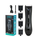 VGR V - 951 IPX5 LED Digital Display Portable Light USB Hair Clipper(Black) - British D'sire
