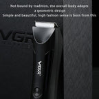 VGR V - 951 IPX5 LED Digital Display Portable Light USB Hair Clipper(Black) - British D'sire