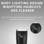 VGR V - 951 IPX5 LED Digital Display Portable Light USB Hair Clipper(Black) - British D'sire