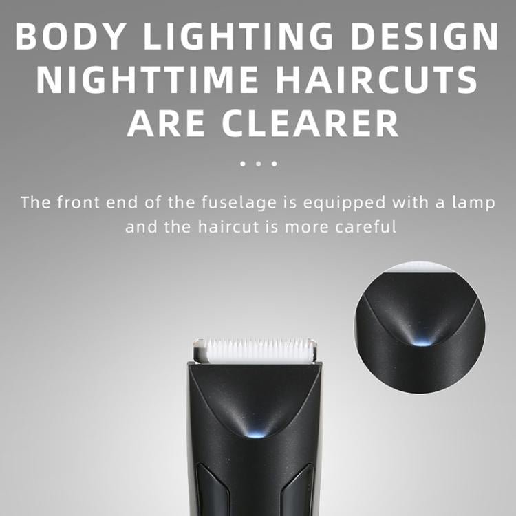 VGR V - 951 IPX5 LED Digital Display Portable Light USB Hair Clipper(Black) - British D'sire