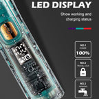 VGR V - 961 IPX7 LED Digital Display USB Electric Hair Clipper(Black) - British D'sire