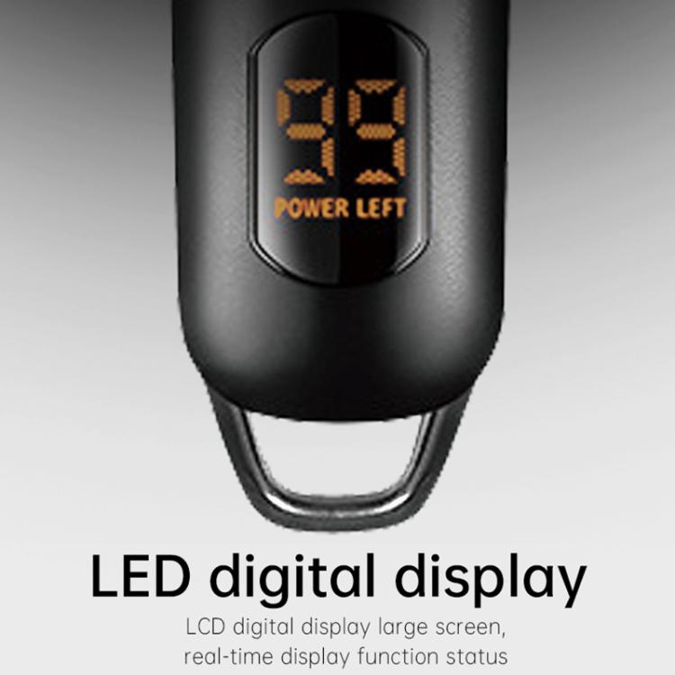 VGR V - 971 Graffiti Design LED Digital Display USB Electric Hair Clipper(Black) - hair clipper - British D'sire