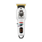 VGR V - 971 Graffiti Design LED Digital Display USB Electric Hair Clipper(White) - British D'sire