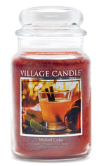 Village Candle - Mulled Cider - Large Glass Dome - Candles - British D'sire