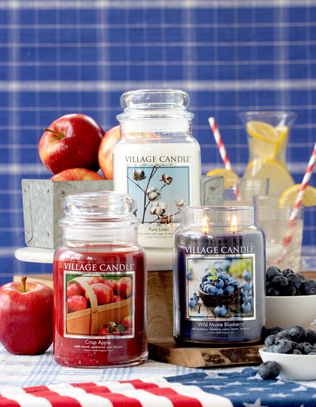 Village Candle - Pure Linen - Large Glass Dome - Candles - British D'sire