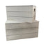 Vintage Effect Heart Cut Handle Wooden Lidded Storage Box - Wooden Crates - British D'sire