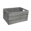 Vintage Effect Heart Cut Handle Wooden Storage Crate - Wooden Crates - British D'sire