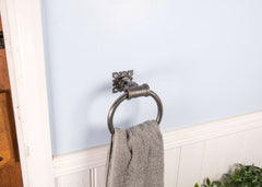 Vintage towel ring bathroom towel hanger - Rosado - towel ring - British D'sire