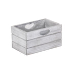 Vintage White Wash Effect Wooden Planter With Plastic Lining - Trugs - British D'sire