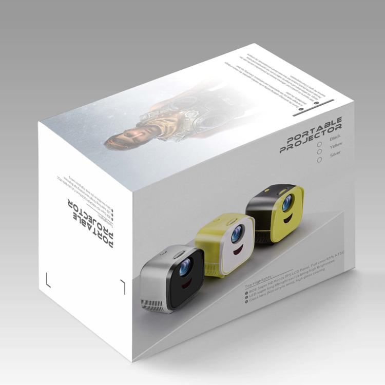 VIVIBRIGHT L1 Basic 480x240P 60ANSI LCD + LED Smart Projector, UK Plug(Black) - British D'sire