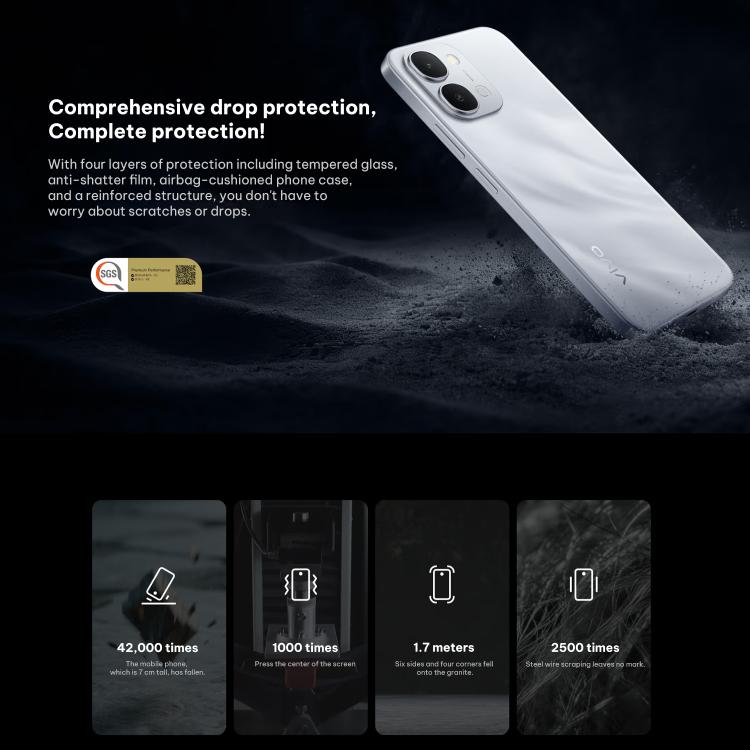 vivo Y500i, 8GB+512GB, Side Fingerprint, 6.75 inch Android 16 OriginOS 6 Snapdragon 4 Gen 2 Octa Core, OTG, NFC, Network: 5G (Red) - British D'sire