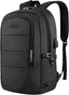 VSNOON Anti - Theft Laptop Backpack, 15.6 - 17.3 inch Business Laptop Rucksack Bag with USB Charging Port & Lock, Water Resistant Travel Backpack Computer Bag for Women Men, Black - Bags & Accessories - British D'sire