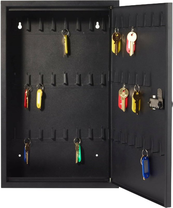 Wall Mounted Key Cabinet Combination Lock Security Storage Box with 50 Hooks Lockable - key Cabinet - British D'sire