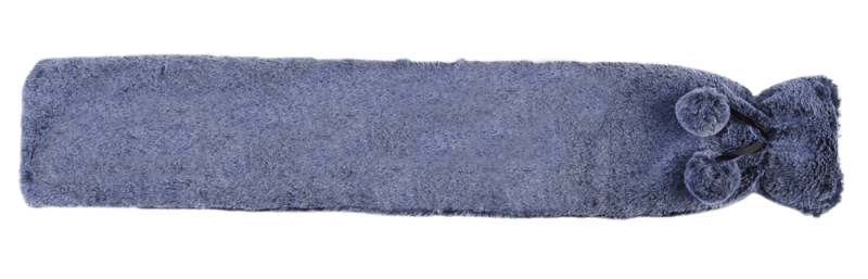Warmies® Extra Long Hot Water Bottle - Marshmallow Blue Fur - Hot Water bottle Fleece - British D'sire