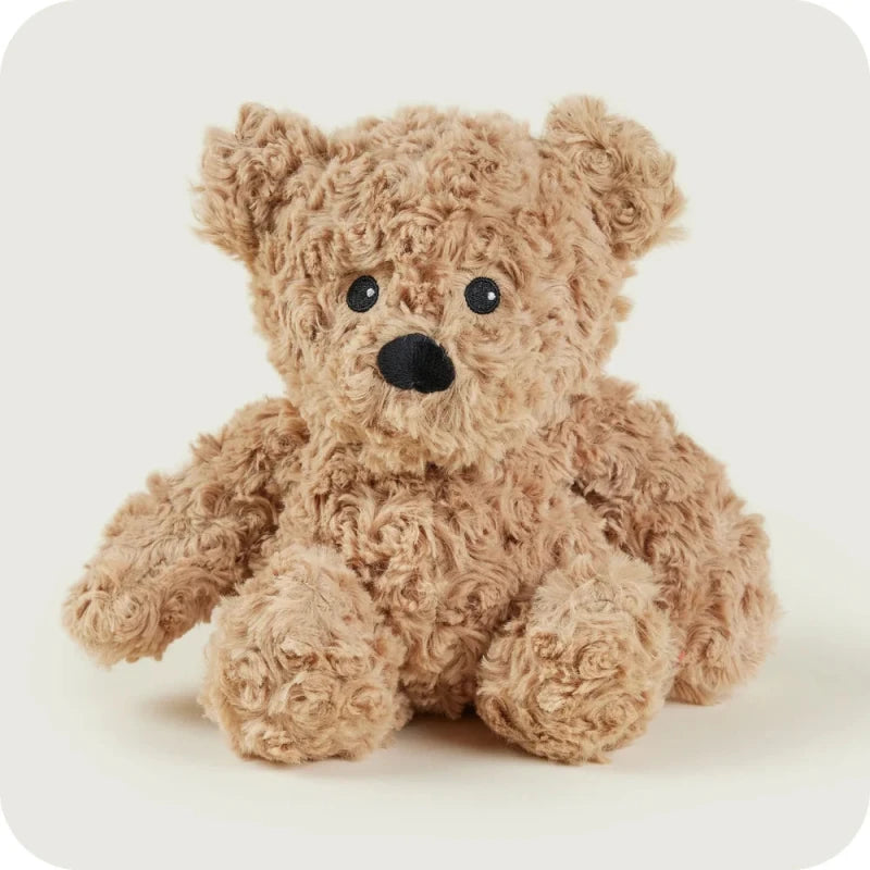 Warmies Large 13" Brown Curly Bear - Soft Toy - British D'sire Main image