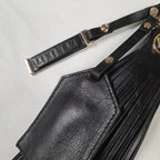 Warrior Black Pebble With Personlisation - SMALL LEATHER GOOD - British D'sire