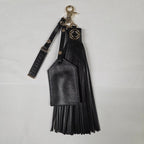 Warrior Black Pebble With Personlisation - SMALL LEATHER GOOD - British D'sire