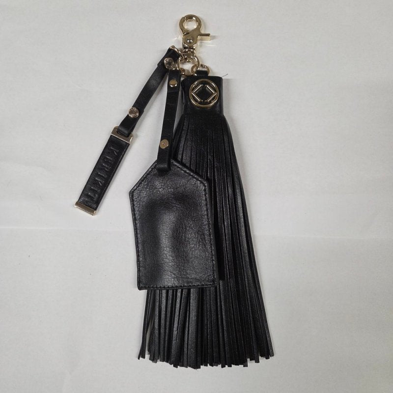 Warrior Black Pebble With Personlisation - SMALL LEATHER GOOD - British D'sire