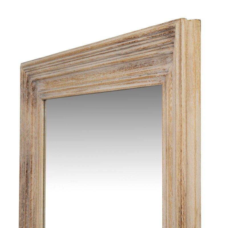 Washed Wood Framed Mirror Decorative Wall Mirror - Mirror - British D'sire