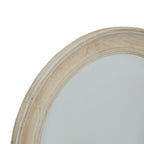 Washed Wood Round Framed Mirror - Mirror - British D'sire