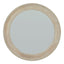 Washed Wood Round Framed Mirror - Mirror - British D'sire