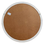 Washed Wood Round Window Mirror - Mirror - British D'sire