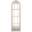 Washed Wood Tall Arched Window Mirror - Mirror - British D'sire