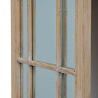 Washed Wood Tall Arched Window Mirror - Mirror - British D'sire
