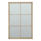 Washed Wood XL Window Mirror Decorative Wall Mirror - Mirror - British D'sire