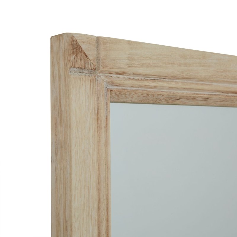 Washed Wood XL Window Mirror Decorative Wall Mirror - Mirror - British D'sire