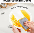 Washing up Sponge, Double Sided Kitchen Dishcloth, Multi - Purpose Absorbent Sponge, Bowl Dish Cleaning Pad Scrubber,Kitchen Dishwashing Cleaning Tool (5pcs) - Kitchen Accessories - British D'sire