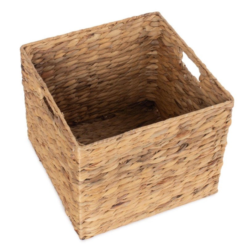 Water Hyacinth Square Storage Basket - Storage Baskets - British D'sire Main image