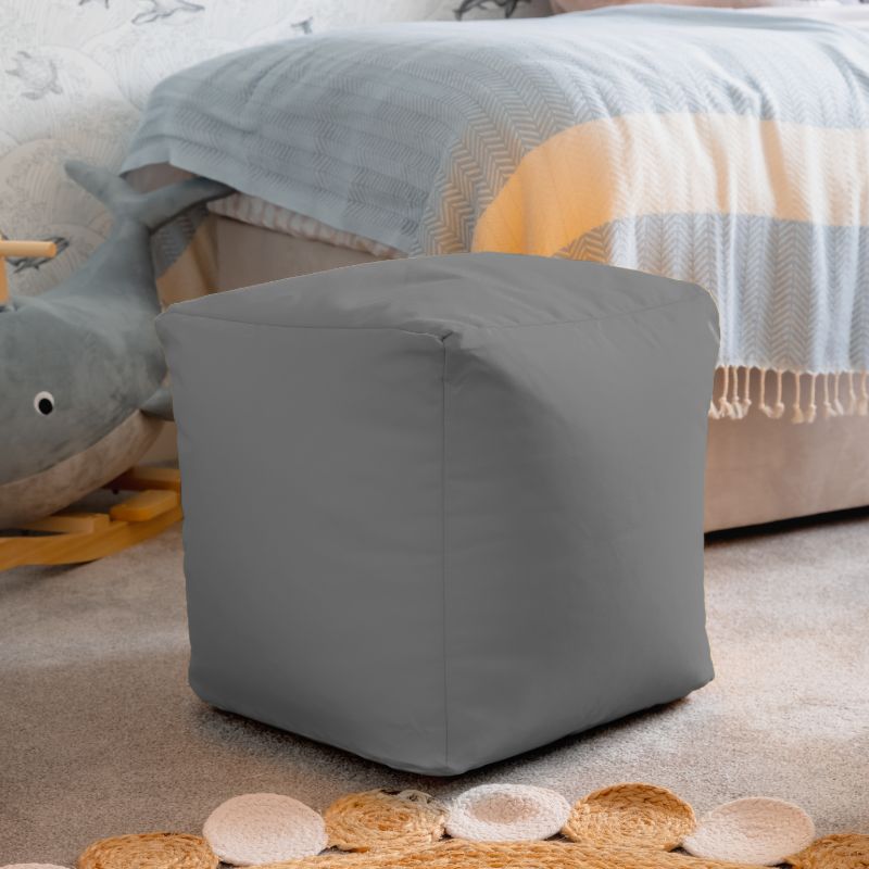 Waterproof Cube Indoor Outdoor Bean Bag Foot Stool Pouffe - British D'sire
