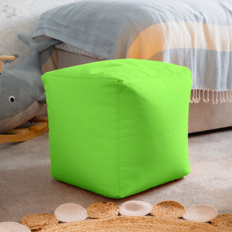 Waterproof Cube Indoor Outdoor Bean Bag Foot Stool Pouffe - British D'sire