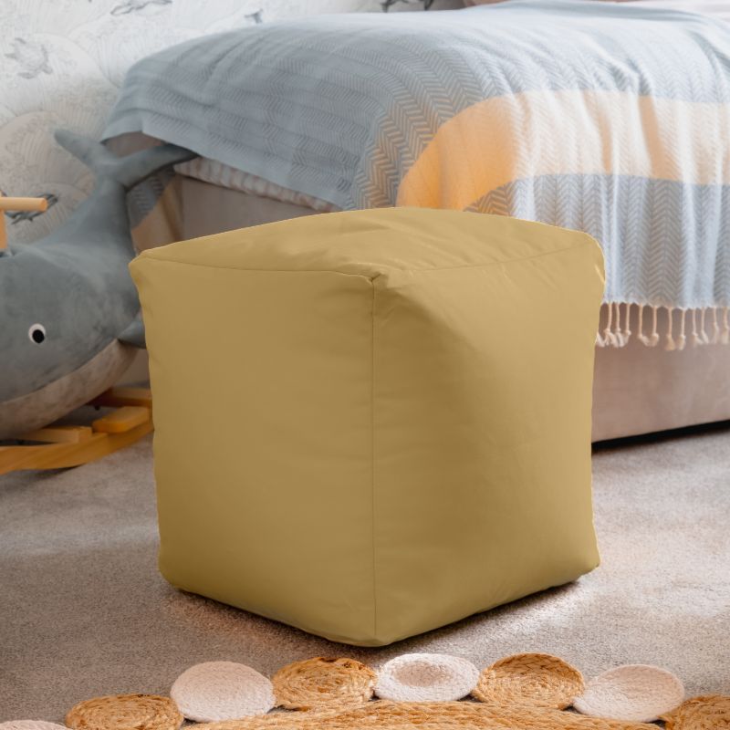 Waterproof Cube Indoor Outdoor Bean Bag Foot Stool Pouffe - British D'sire