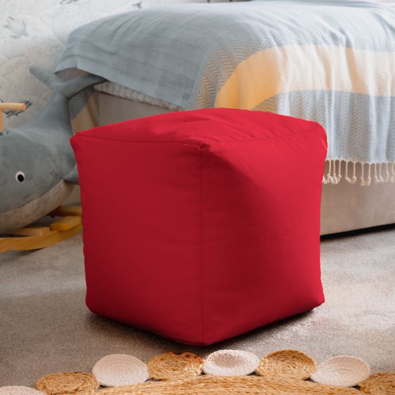 Waterproof Cube Indoor Outdoor Bean Bag Foot Stool Pouffe - British D'sire