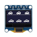 Waveshare 0.96 inch OLED Display Module, 128×64 Resolution, SPI / I2C Communication(D White) - British D'sire