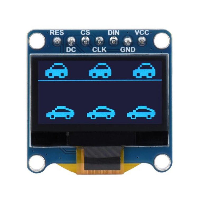 Waveshare 0.96 inch OLED Display Module, 128×64 Resolution, SPI / I2C Communication(E Blue) - British D'sire Main image