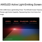 Waveshare 13.3 Inch 2K 2560×1440 HDMI/Type - C Display Interface AMOLED Touch Display(US Plug) - British D'sire