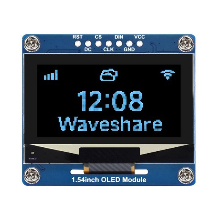 Waveshare 1.54 Inch OLED Display Module, 128×64 Resolution, SPI / I2C Communication(Blue) - British D'sire Main image