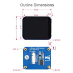 Waveshare 1.69 Inch 240×280 Resolution IPS LCD Display Module With SPI Interface - British D'sire