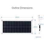 Waveshare 18V 10W Semi - flexible Polycrystalline Silicon Solar Panel - British D'sire