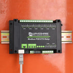 Waveshare 24964 Industrial 8 - ch Ethernet Relay Module, PoE Port Communication(Modbus POE ETH Relay) - British D'sire