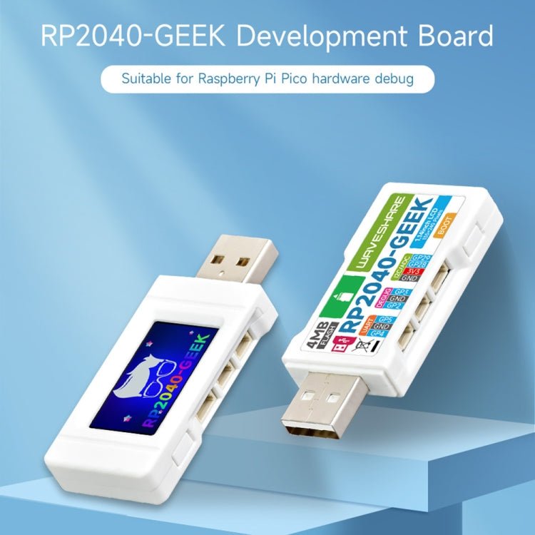 Waveshare 25394 RP2040 - GEEK Development Board, Based On RP2040 Microcontroller, With 1.14inch 65K Color LCD - British D'sire