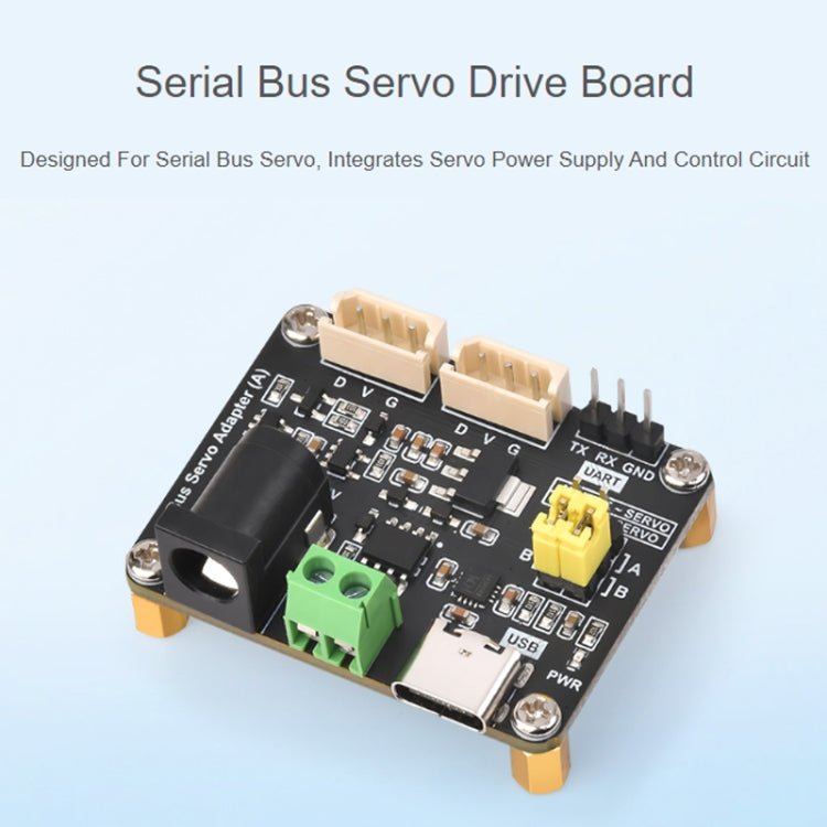 Waveshare 25514 Serial Bus Servo Driver Board, for ST/SC Series Serial Bus Servos - British D'sire