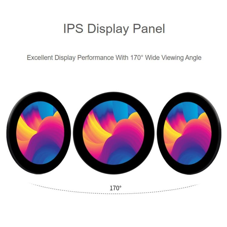 Waveshare 3.4 inch DSI Round Touch Display, 800 × 800, IPS, 10 - Point Touch - British D'sire