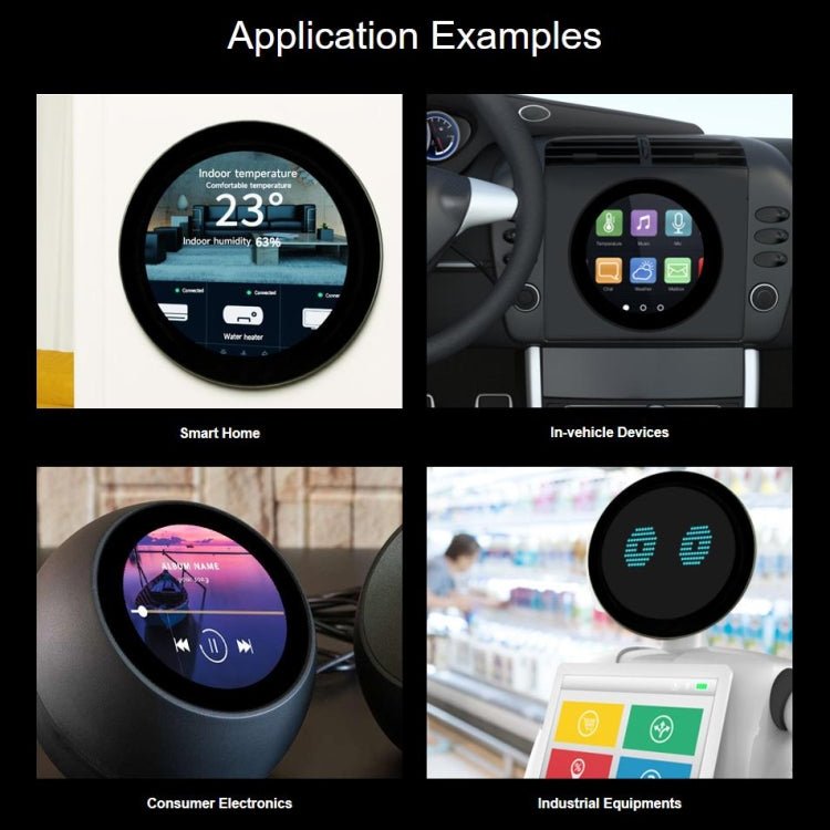 Waveshare 3.4 inch DSI Round Touch Display, 800 × 800, IPS, 10 - Point Touch - British D'sire